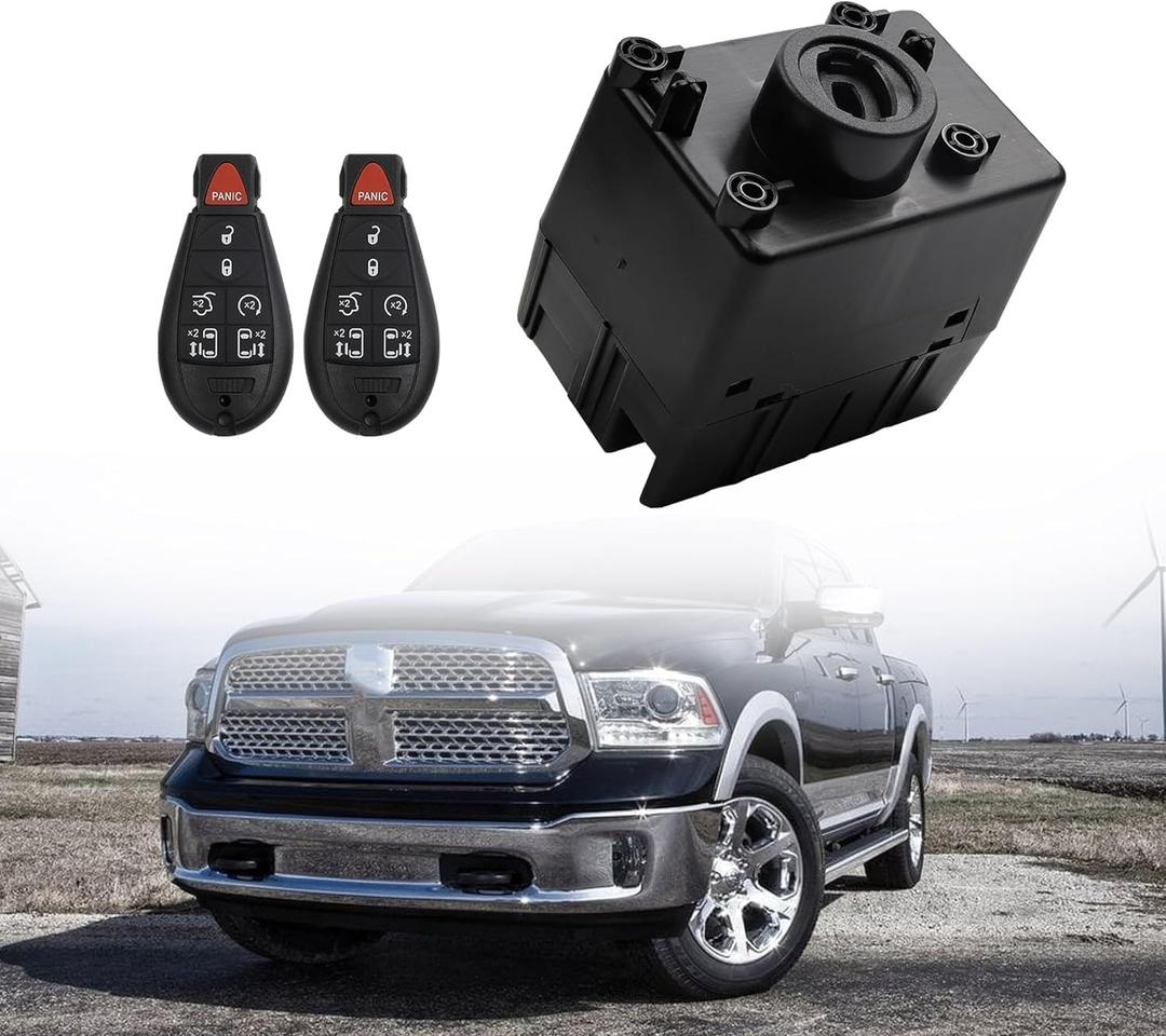 Dasbecan Wireless Ignition Module Switch Compatible with 2008-2010 Dodge Ram 1500 2500 350 Charger Challenger Magnum Jeep Commander Grand Cherokee Chrysler300 Replace# 68210150AB 68044060AA