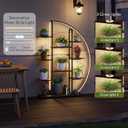 61” 9-Tier Moon-Shaped Plant Stand with LED & Grow Lights
Moon-Shaped Shelf Rack, Heavy-Duty Metal Construction, LED & Grow Lights, Perfect for Living Room Balcony & Greenhouse