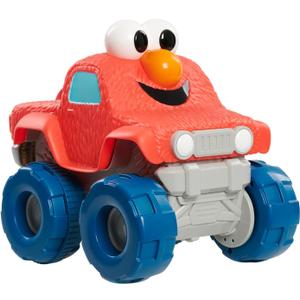 SESAME STREET Giggle N Go Monster Truck Toy Vehicle, Pops Wheelies, Sings, and Has Phrases, Kids Toys for Ages 2 Up