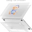 Compatible with MacBook Pro 13 inch Case M2 2025, 2024-2016 A2338 M1 A2251 A2289 A2159 A1989 A1708 A1706, Cute Kawaii Bear Protective Hard Shell Matte Cover for Mac Pro 13