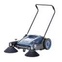 41" Walk-Behind Hand Push Floor Sweeper | Commercial Broom 55L Larger Capacity - Non Electric,Rapid Cleaning for Shop, Farm, Warehous, Road, Steet, Indoor & Outdoor Use