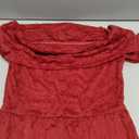 MEROKEETY Women's 2025 Fall Long Sleeve Floral Midi Dress Off Shoulder Wedding Guest Formal Long Flowy Dresses M