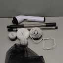 TUYU Electric Spin Scrubber, Full-Body IPX7 Waterproof Bathroom Scrubber with Power LCD Display, Adjustable Extension Handle, Cordless Shower Cleaner Brush for Bathtub Kitchen Wall Cleaning (Black)