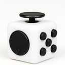 Premium Fidget Cube. Stress Relief Toy for Adults and Kids - Perfect for The Office and Home. Fidget Cube Toy, White,2pcs)