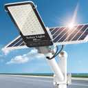 10000W Solar Street Lights Outdoor - 6500K Parking Lot Lights Commercial Dusk to Dawn, Heavy Duty Split Type LED Solar Street Light Remote Control, Street Light for Yard/Driveway