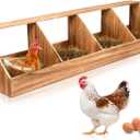 Chicken Nesting Boxes, Chicken Laying Boxes Coop Accessories Roosting Laying with Liners Large Bedding for Hens Birds Duck Coop Poultry Habitat Supplies(4 Compartment)