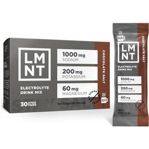 LMNT Zero Sugar Hot Chocolate or Coffee Mixer - Chocolate Salt | Drink Mix | 30-Count (EXP 08/01/27)