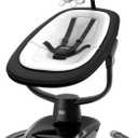 Angelbliss Baby Swing with Custom Motion, 3D-Motion Electric Swing with 6 Unique Motions & 4-Speeds, Bluetooth Enabled, 13 Preset Lullabies (Black)