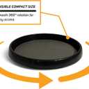 10 Inch Black Lazy Susan Non-Skid Rotating Turntable Home Storage Organizer Server Tray for Kitchen, Dining Room, Bathroom, Living Room, Office, Countertop, Spice Rack, Cabinet, Pantry & Display