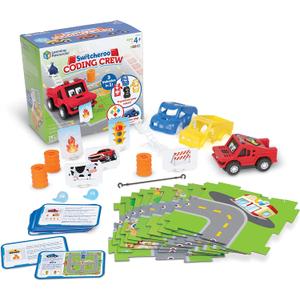 Learning Resources Switcheroo Coding Crew - Code Games for Boys and Girls, Robotics for Kids, STEM Programming, Engineering Gift Set, Montessori Activity Toy, Problem Solving School Projects