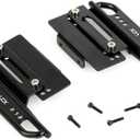 LCX Racing 1/24th RC Crawler Car Aluminum Rail Steel Side Step Running Board Rock Slider for Axial SCX24 AXI00002, Upgrades Parts Accessories