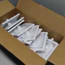 15PCS Standing Picture Frame, 4x6 Inch Double Sided Tabletop Photo Frame with Inserts and Base, Bulk Plastic Vertical Picture Display Holder for Wedding Table Menu ChristmasWhite