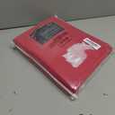 HUTO Blackout Curtains Drapes 54 Inch Length - Thermal Insulated Antique Copper Grommet Black Out Drapery Panels for Basement Bathroom Small Windows, 1 Pair, 42 Inch by 54 Inch, Hot Pink