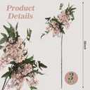Zeyune 3 Pcs Spring Faux Berry Stem Pink Realistic Sedum Stem Spray Artificial Flowers Picks Branches Fake for Wedding Holiday Seasonal Farmhouse Mantel Harvest DIY Home Decorations(35 Inch)
