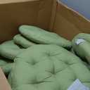 Fumete 12 Pcs Floor Pillows Cushions Seating 16 x 16 Inches Color Round Seat Reading Floor Chair Cushions for Kids Adults Classroom Home School Playing Supplies(Green)