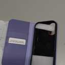 SHIELDON Real Leather Case Wallet for iPhone 17 6.3-inch 5G 2025 | Magnetic Closure | Folio | RFID Blocking Card Holder | Kickstand | Soft Shockproof Phone Cover | Wisteria Purple