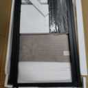 Square Bar Table,Small Kitchen Dining, Cocktail Table,High Top Pub for Party,Sturdy Metal Frame,Space-Saving Narrow for Living Room,Kitchen,Bar,Brown