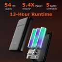 Venustas Women's Heated Vest with Battery, Up to 20HRS of Warmth, Winter Quilted Vest for Outdoor (Black)