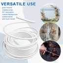 66 ft Flexible Pipe PVC Tubing for Artificial Flowers 16 mm Bendable Pipe Stem for Fake Floral Balloon Arch Wedding Arrangement Prop Decor with Tube Cutter 12 White Crepe Paper (Not Include Flowers)