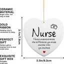 Ceramic Heart Keepsake for Nurse Appreciation, Retirement, and Practitioner - Thank You Gift for Women