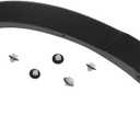 XQSMWF Right Rear Wheel Fender Flare with Clips Compatible with Toyota Highlander 2014-2019 Replace 750770E020 75077-0E020 Door Lower Fender Trim Molding Moulding