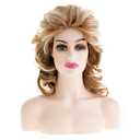 Long Wavy Fluffy Wigs for Women Synthetic Party Halloween Cosplay Wig,Mixed Brown