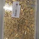 Augshy 400Pcs Gold Large Letter Beads,A-Z Mixed Big Alphabet Shape Beads for Jewelry Making Bracelets Necklaces Key Chains Shoelaces Crafts Party Decor(9 x 12 mm)