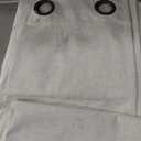 BGment Blackout Curtains for Living Room - 84 Inch Long Linen Textured Thermal Insulated Total Sun Blocking Bronze Grommet Window Drapes for Farmhouse, 2 Panels, 52 x 84 Inch, Natural