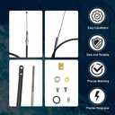 Lower Shift Cable Kit Fit for MerCruiser Bravo 1, 2, 3, Replacement for 815471T1, 865437A02, 815471A6