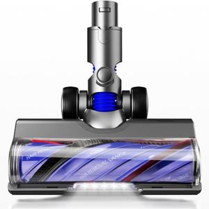 v6 Carpet Head Replacement Parts for Dyson Vacuum Attachments v6 DC74 DC62 DC61 DC59 DC58 sv07 Animal Fluffy Absolute Motorhead with 4 LED Lights, DC48/DC63/Ball NOT Compatible
