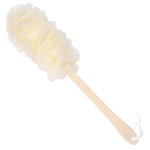 Back Scrubber for Shower, Loofah Long Handle Bath Body Brush, Soft Nylon Mesh Sponge On a Stick for Shower Men Women Kids Elderly, Exfoliating Scrub Cleaning Luffa for All Kinds of Skin( White)