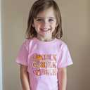 Funny Thanksgiving Shirts for Kids Toddler Boys Girls Turkey Pumpkin Graphic T-Shirt Clothes Tops Tee 2-8 Years (Pink)
