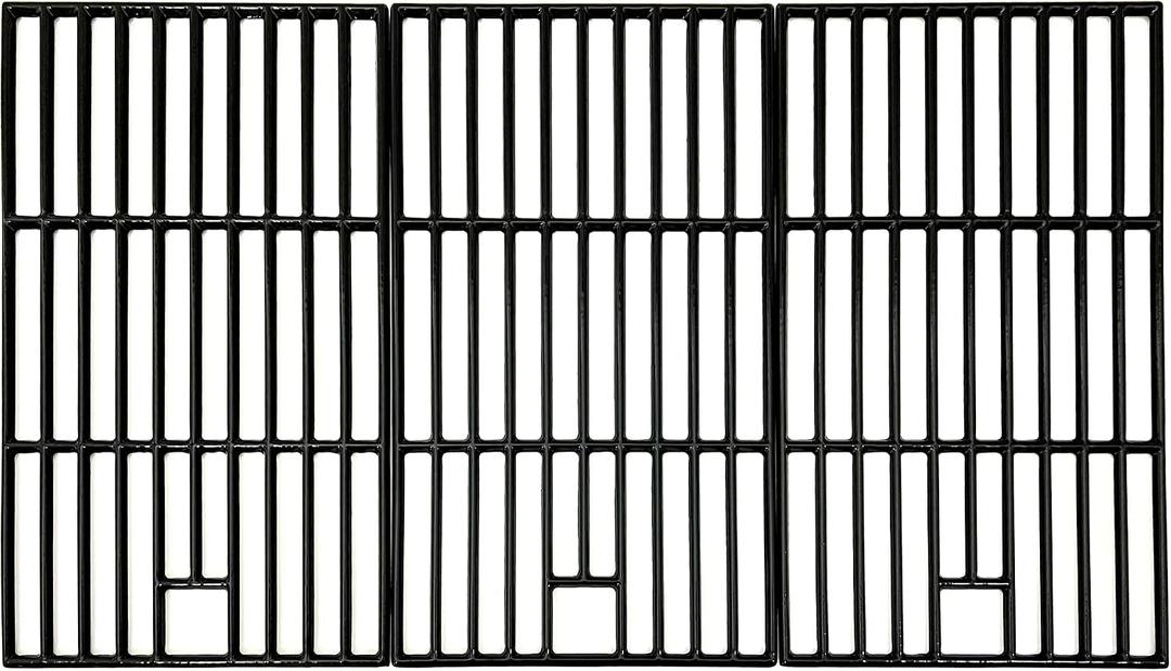 Parts DC102 Set of 3 Cast Iron Cooking grid Replacement for Master Forge 3218LT, 3218LTN,3218LTM, Perfect Flame SLG2007D Gas Grills, 31 5/16" x 17 3/4"