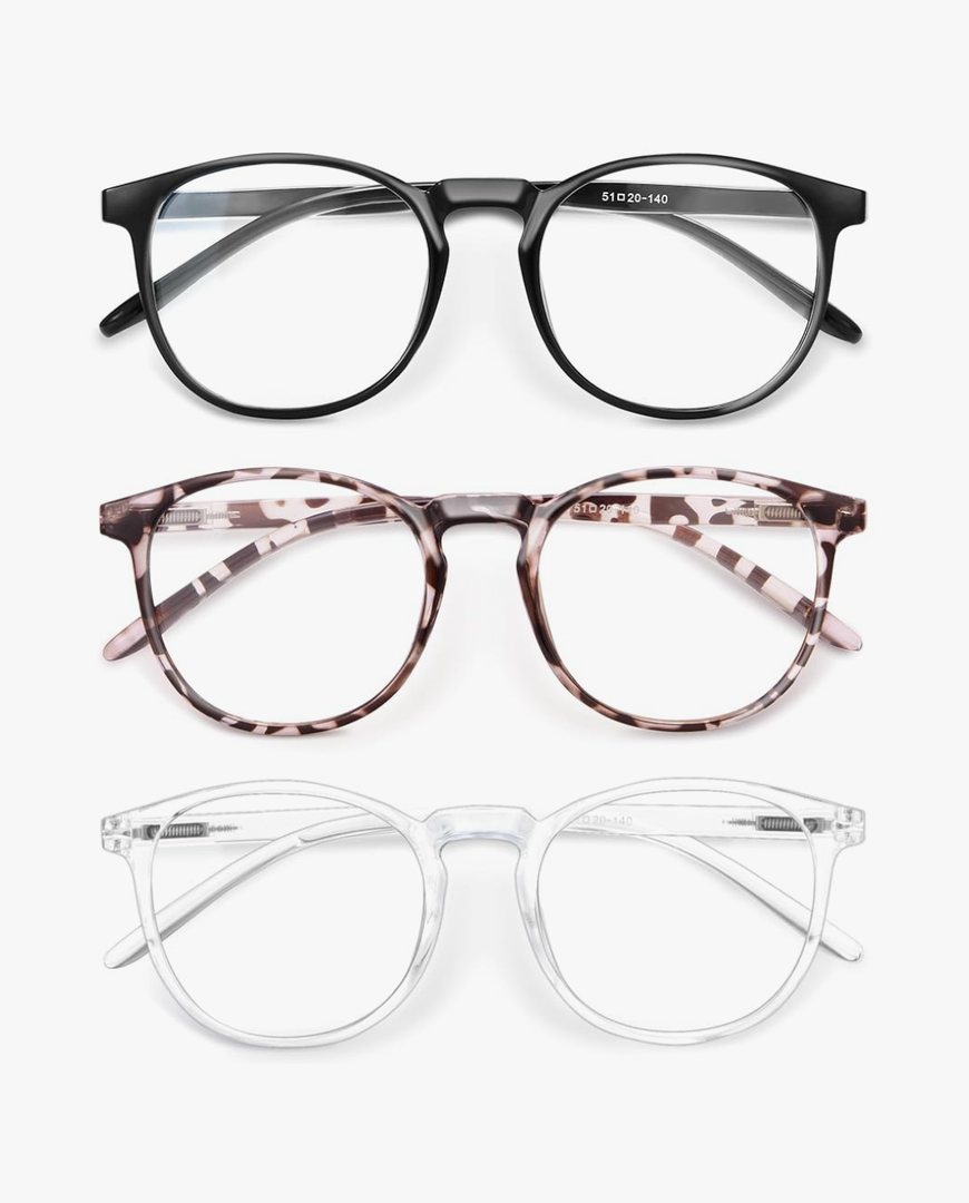 IBOANN Iconic Blue Light Glasses for Woman - Computer Glasses 99% Blue Light Blocking - Anti Eyestrain & UV Glare Protection
