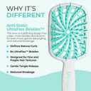 FHI Heat UNbrush Plus Curly Hair Brush for Gentle & Effective Detangling on Wet or Dry Fragile Hair Types Detangler Brush w/ 84 UltraFlex Bristles, Ultra-light, Vented, Anti Static Hairbrush