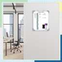 Lincia in and Out Magnetic Dry-Erase Board 16" x 12" Aluminum Framed White Board with Lines 21 Names with Magnetic Dry-Erase Marker, Eraser, and 20 Magnets Wall-Mounted for Office Employee
