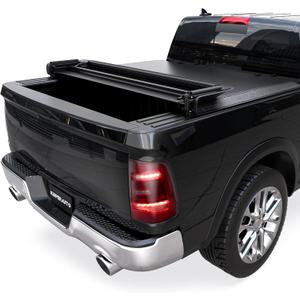 Soft Quad-fold Truck Tonneau Cover Compatible for 2002-2026 Dodge Ram 1500(Incl. 2019-2023 Classic & 2019-2026 New Body Style)/2003-2026 Ram 2500 3500 W/o Ram Box 6.4 Feet Bed