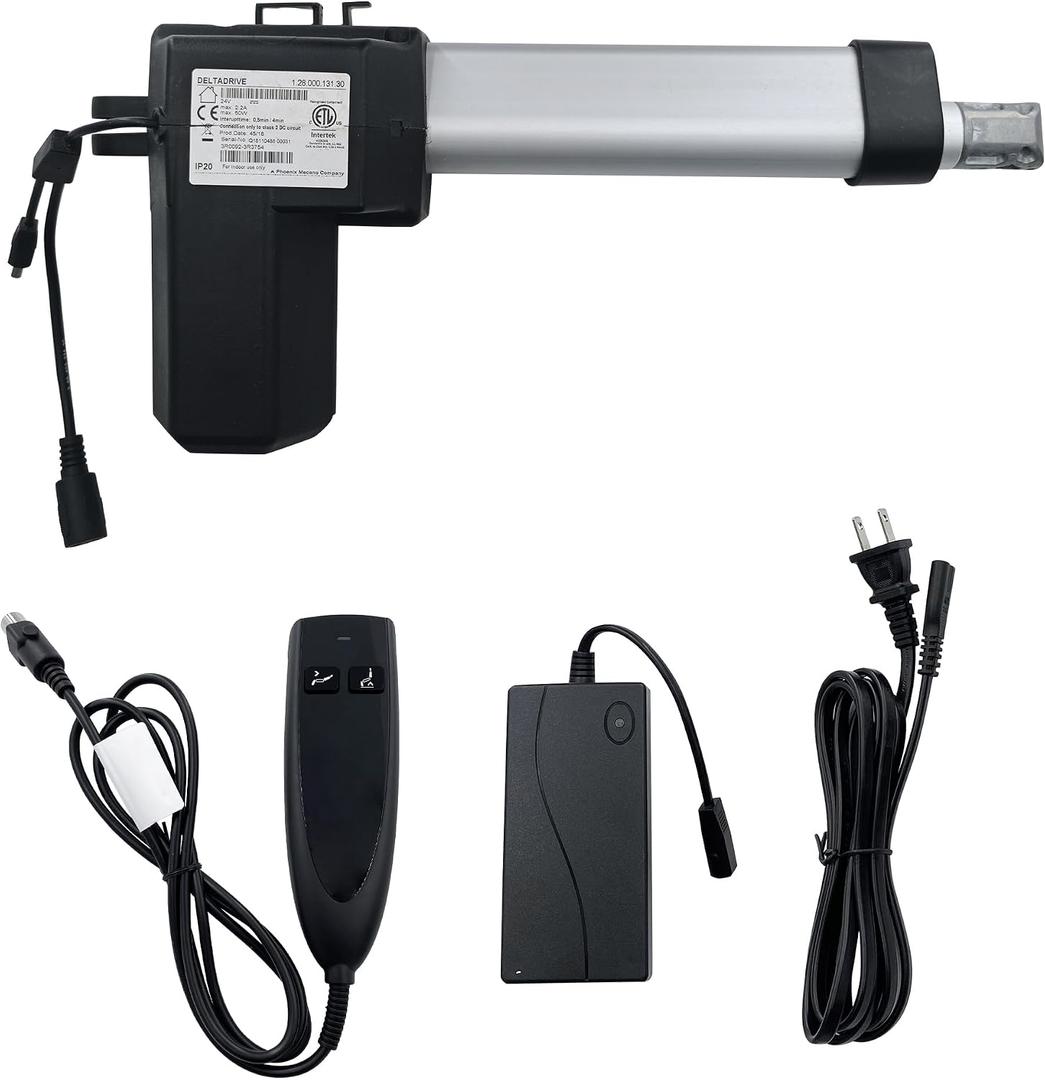 Deltadrive Motor Model 1.28.000.131.30 Linear Actuator Kit for Lift Chair Power Recliner Electric Sofa Massage Seat Parts Replacement, Medium