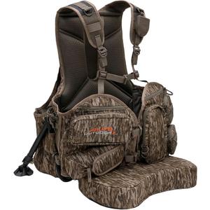 ALPS OutdoorZ Grand Slam Turkey Vest w/Memory Foam Seat, Sit Anywhere Removable Kickstand Frame - Outdoor Hunting Camo Gear (One Size, Mossy Oak Bottomland)