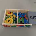 Melissa & Doug 52 Wooden Alphabet Magnets in a Box - Uppercase and Lowercase Letters