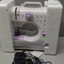 Sewing Machine for Beginners with 50 Pcs Fabric and 32 Pcs Sewing Threads Kit, Small Portable Mini Sewing Machine 12 Built-in Stitches 2 Speed with Foot Pedal