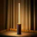 Portable Cordless Lamp, 3-Way Touch USB Rechargeable Battery Operated Table Lamp, Minimalist Small Lamp for Bedside and Kitchen, Ambient Light for Dining and Bar, Black