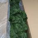 National Tree Company 6 ft Pre-lit Artificial Christmas Tree, North Valley Spruce, 300 Clear Lights, Hinged Branches, 800 Branch Tips, Includes Stand, Green