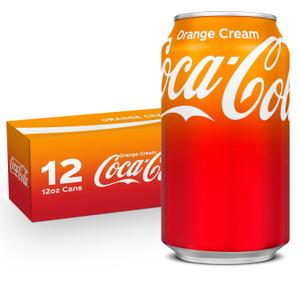 Coca-Cola Orange Cream Soda, 12 oz. cans (Pack of 12) Best by: 10/13/2025