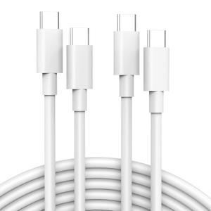 IFEART 2 Pack 6.6ft USB C to USB C Cable for iPad Pro 13/12.9/11 inch, Air 5/4, Mini 6, MacBook Air/Pro Charger, iPhone 16/15 Pro Max Plus, Pixel, Type C Fast Charging Cord