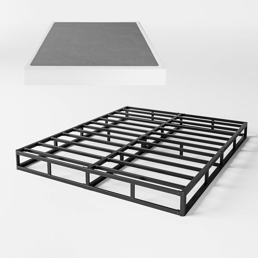7 Inch Box Spring for Queen Bed,High Profile Strong Metal Frame Mattress Foundation, Quiet Noise-Free,Easy Assembly, 3000lbs Max Weight Capacity