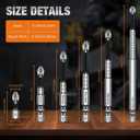 High Magnetic Screwdriver Drill Bits Set, K5 Impact Resistant Anti-Slip Bits, Magnetic Screwdriver Set, Magnetic Screwdriver Bit Set for Electric & Impact Drivers, 25 50 65 70 90 150mm