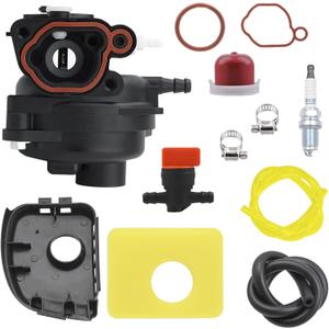 799583 Carburetor for B&S 300E 450E 500E 550EX 500 125cc 140cc 08P502 8P502 09P602 9P602 Lawn Mower Engine with 799579 Filter 595660 Cover 594281 Primer Bulb