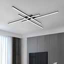 Modern Light Fixture, Modern LED Ceiling Lights, Ceiling Light Fixture for Hallway, Entrance, Cafe,Living Room, Bedroom, Corridor, Porch, Passage Light Fixtures (Black (4-Lights))