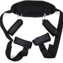 Sex Body Bondage Harness Belt with Handcuffs, Punk Pu Leather Bondage Restraints for Adult Play, BDSM Erotic Clothing Slutty Sex Outfits Restraints for Bedroom, SM Sex Toys for Couples